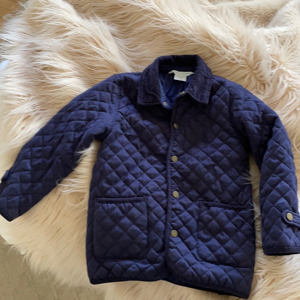 GIRLS | GARNET HILL COAT| NAVY